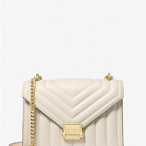 SOLD XXX Michael Kors Cream Quilted Crossbody Bag